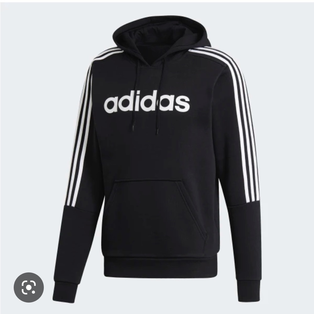 NWT adidas Essentials 3-Striped Hooded Sweatshirt- Size XL